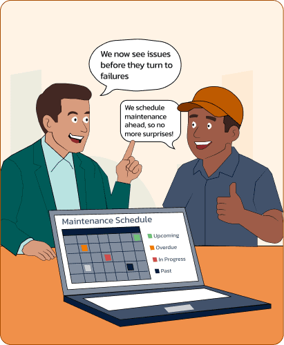 Preventive maintenance workflow illustration