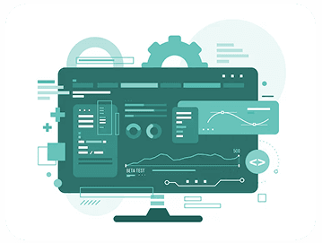 Traineeship monitor illustration