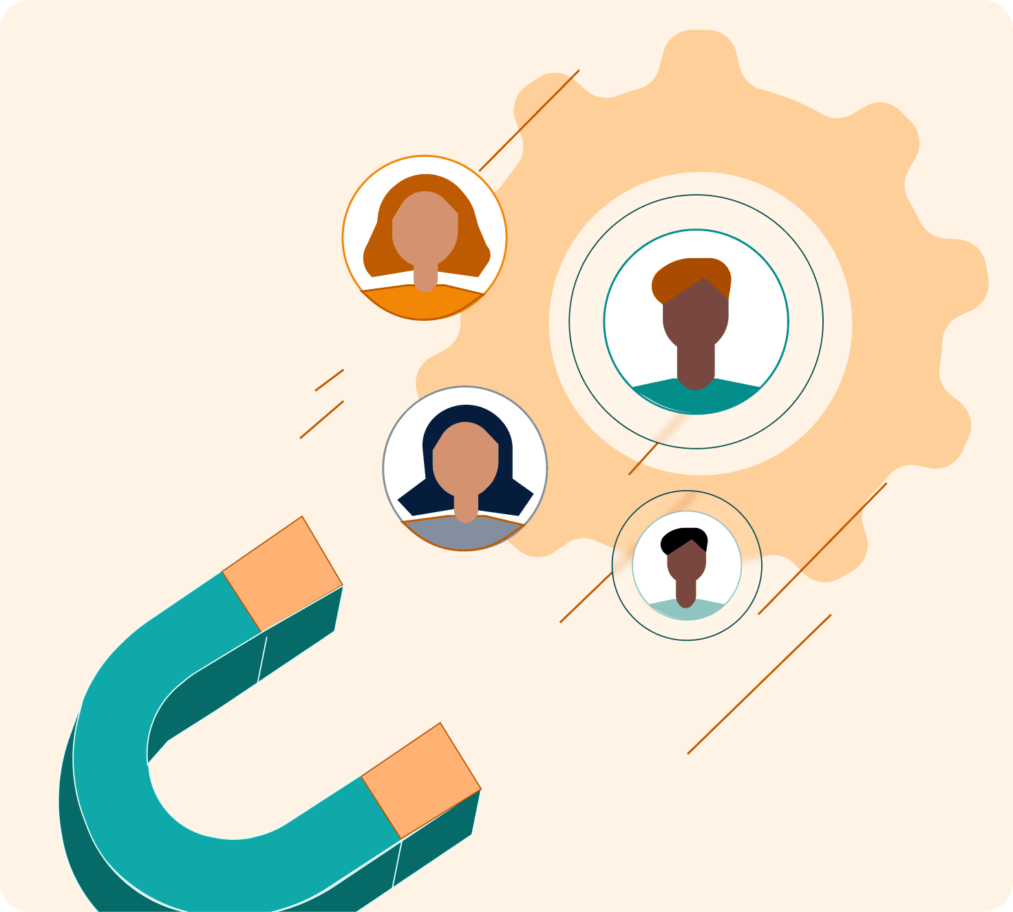Reach decision-makers directly illustration